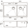Мойка OMOIKIRI AKISAME 86-2-GB SIDE 4997047